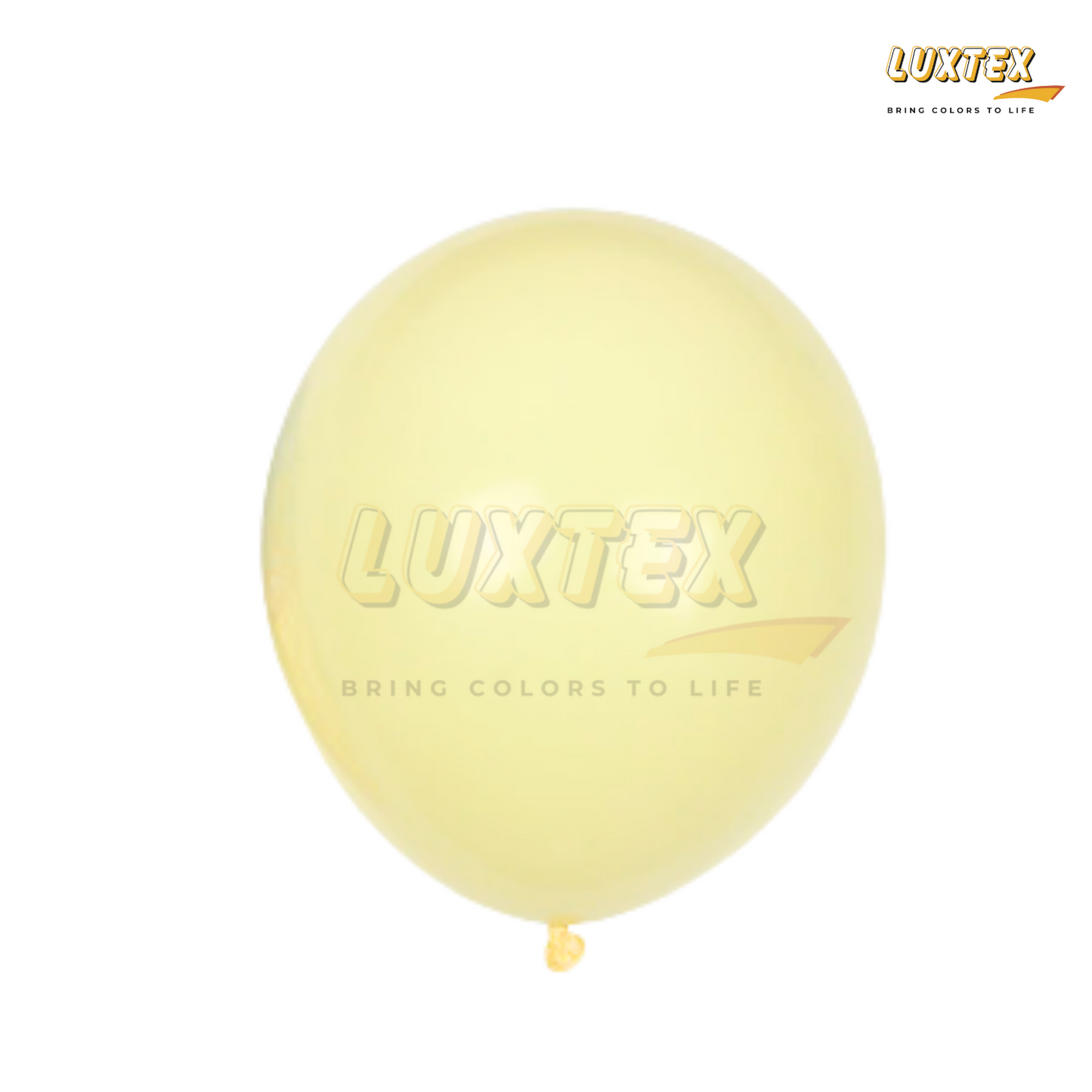 Luxtex 12 Inch Macaron Latex Balloons, Macaron Yellow