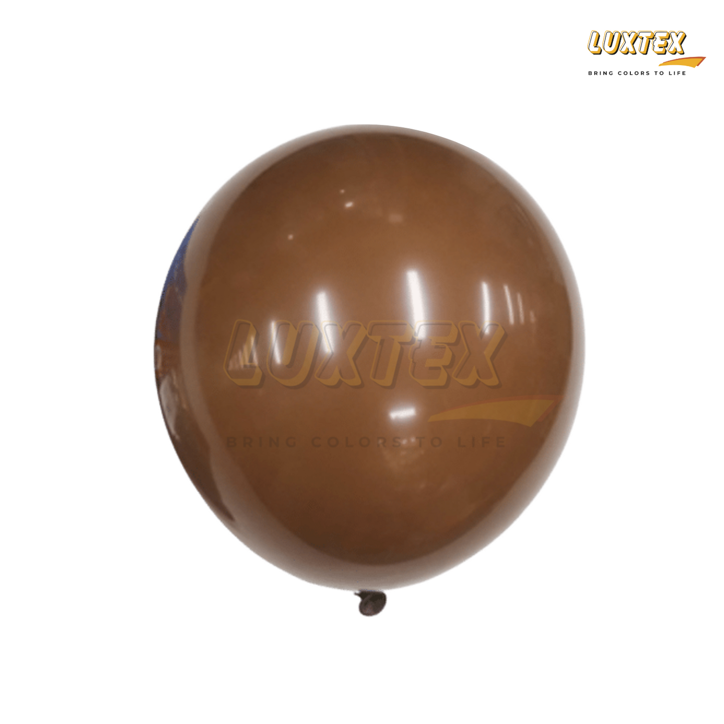 Luxtex 12 Inch Matte Latex Balloons, Coffee