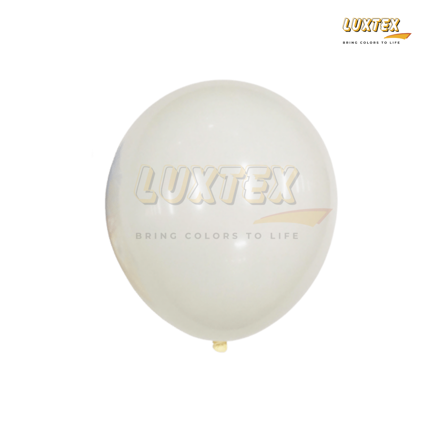 Luxtex 12 Inch Matte Latex Balloons, Ivory