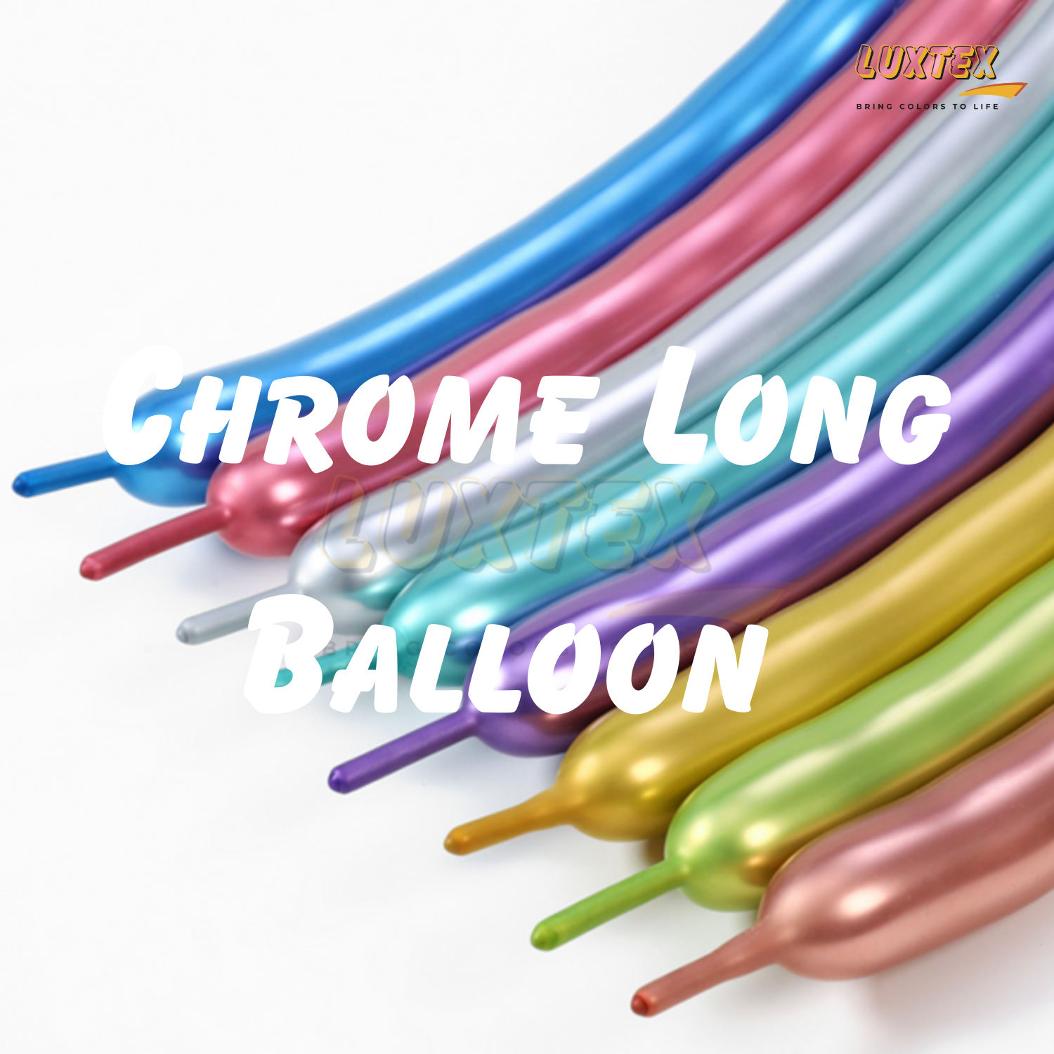 Luxtex 260 Twisty Standard Chrome Long Balloon, Wallpaper