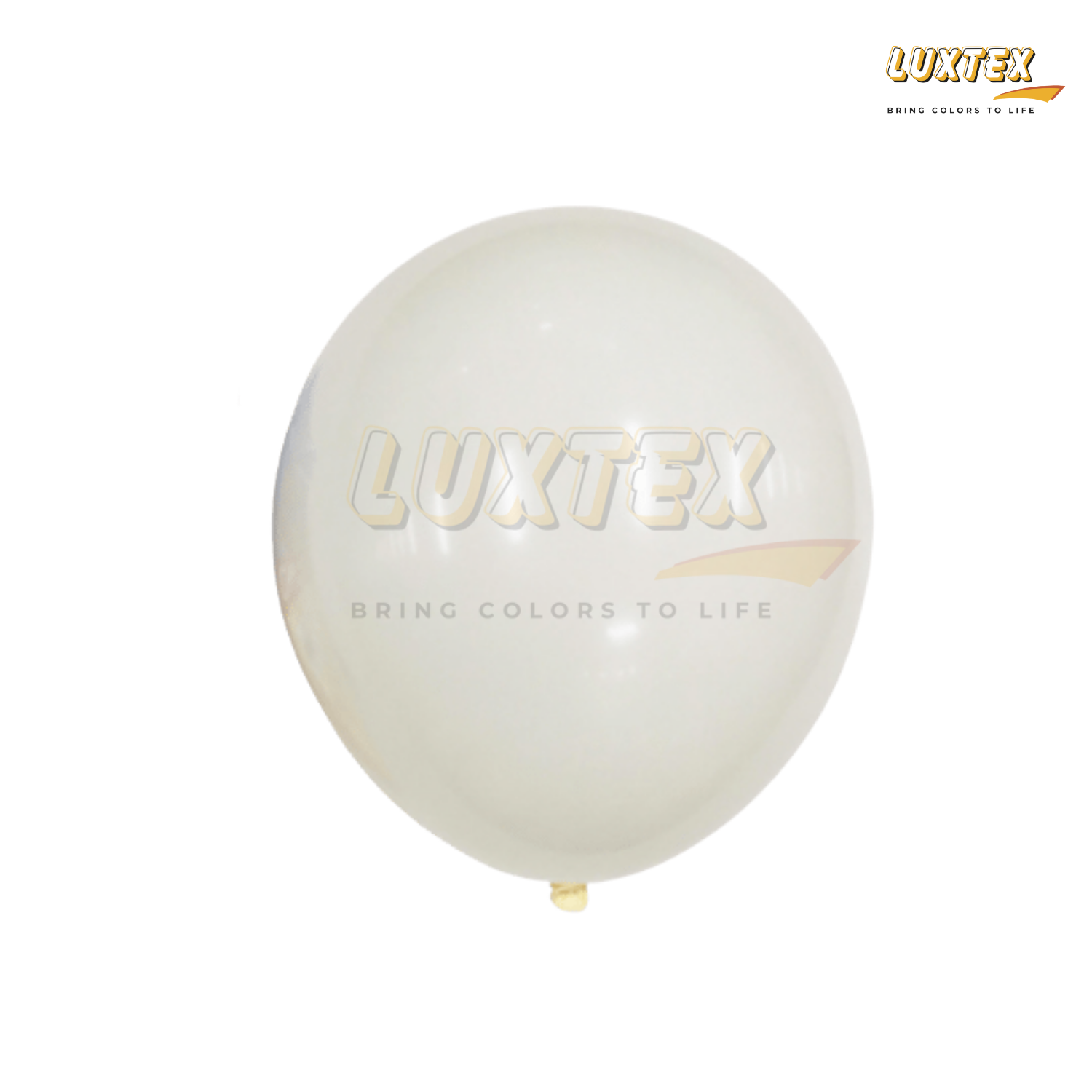 Luxtex 5 Inch Matte Latex Balloons, Ivory