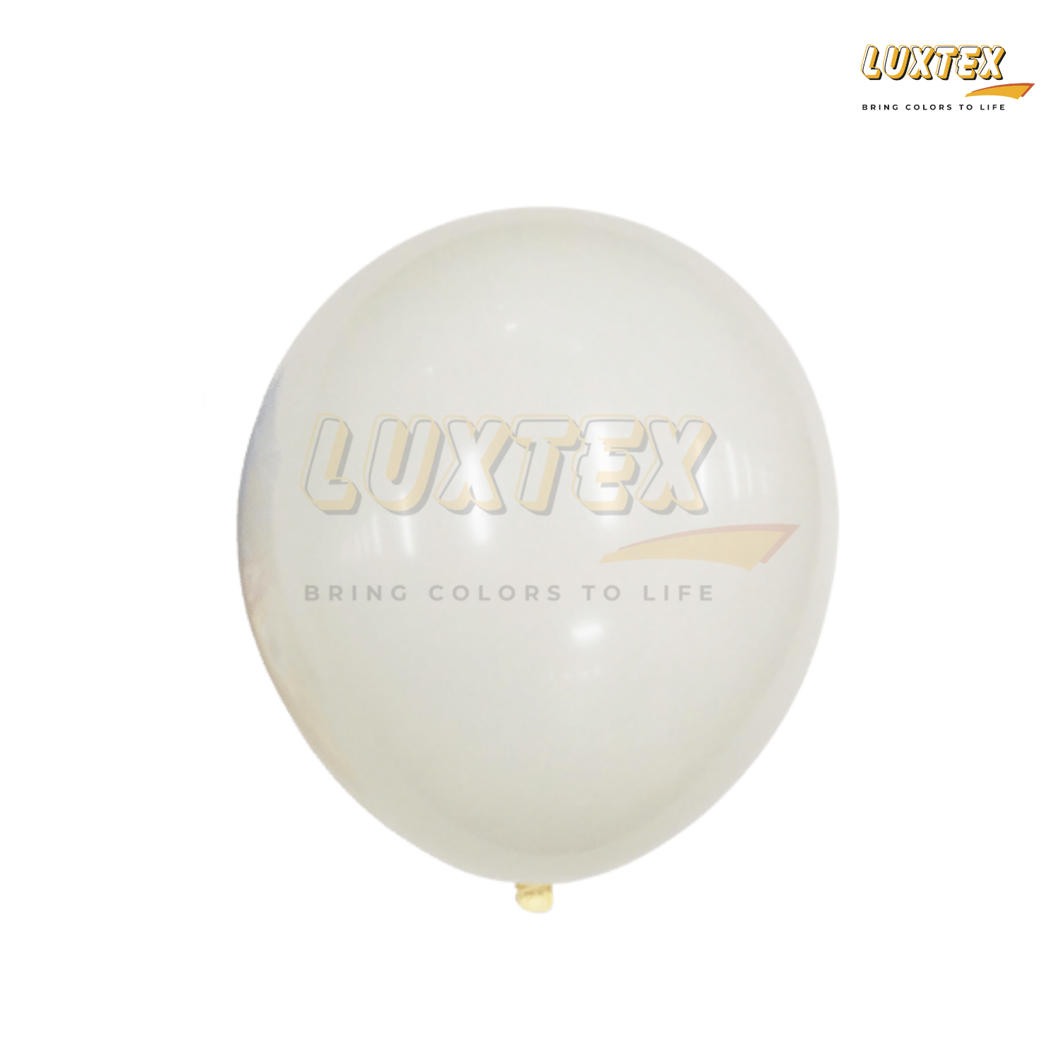 Luxtex 12 Inch Matte Latex Balloons, Ivory