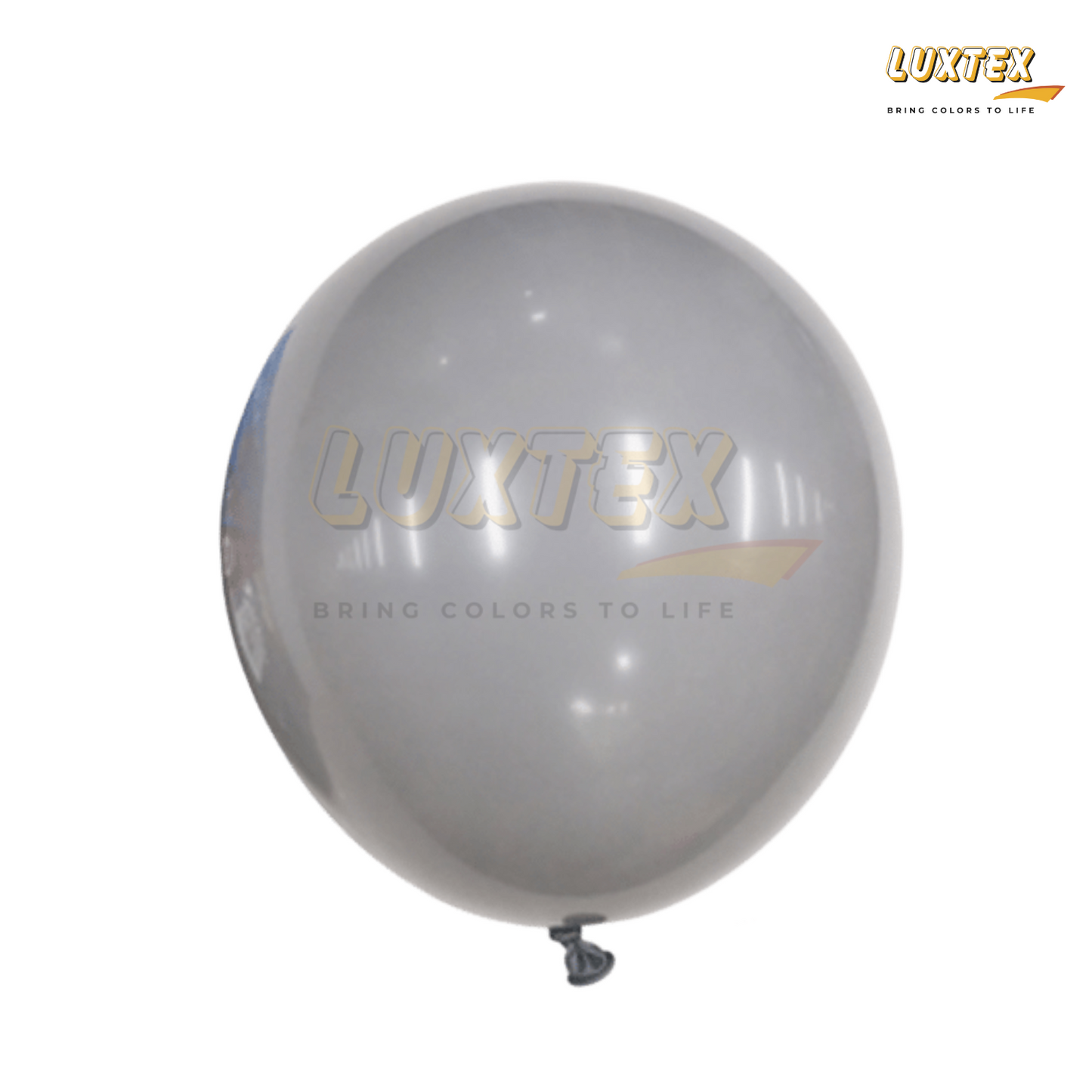 Luxtex 12 Inch Matte Latex Balloons, Grey