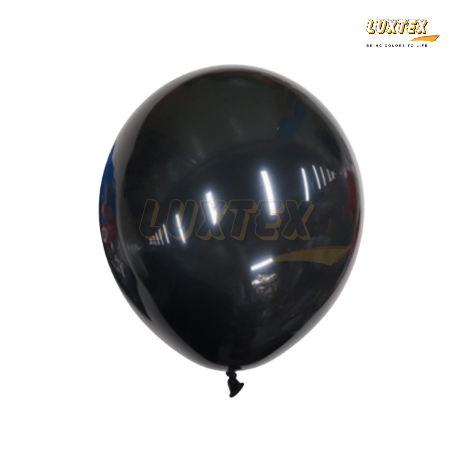 Luxtex 5 Inch Matte Latex Balloons, Black