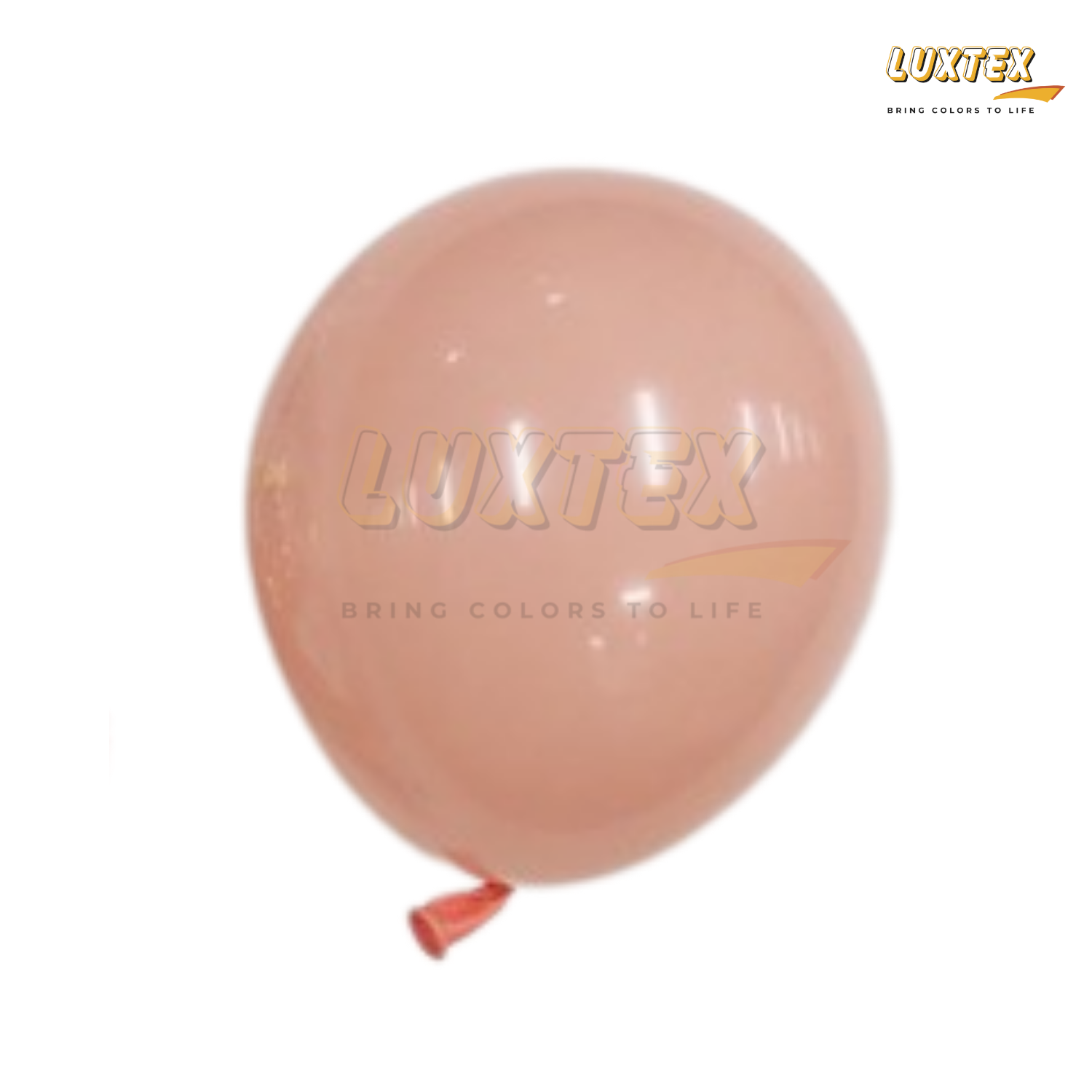 Luxtex 12 Inch Matte Latex Balloons, Peach