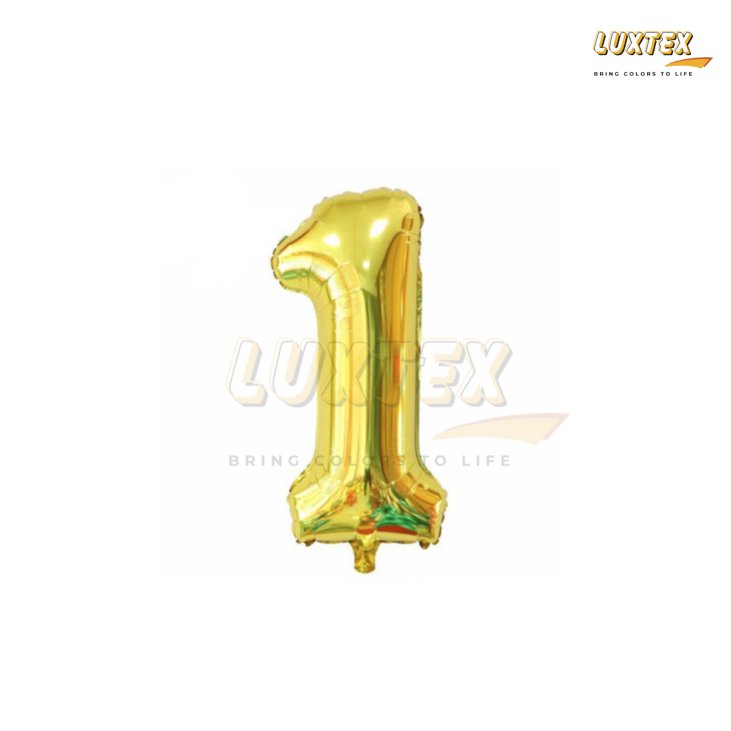 Luxtex 32 Inch Number Foil Balloon 1, Gold