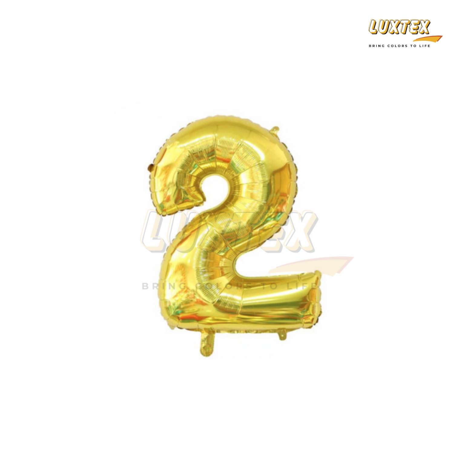 Luxtex 32 Inch Number Foil Balloon 2, Gold