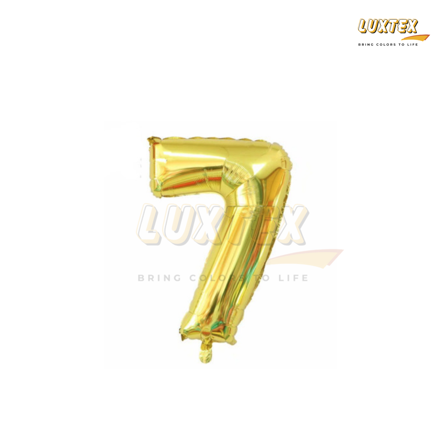 Luxtex 32 Inch Number Foil Balloon 7, Gold