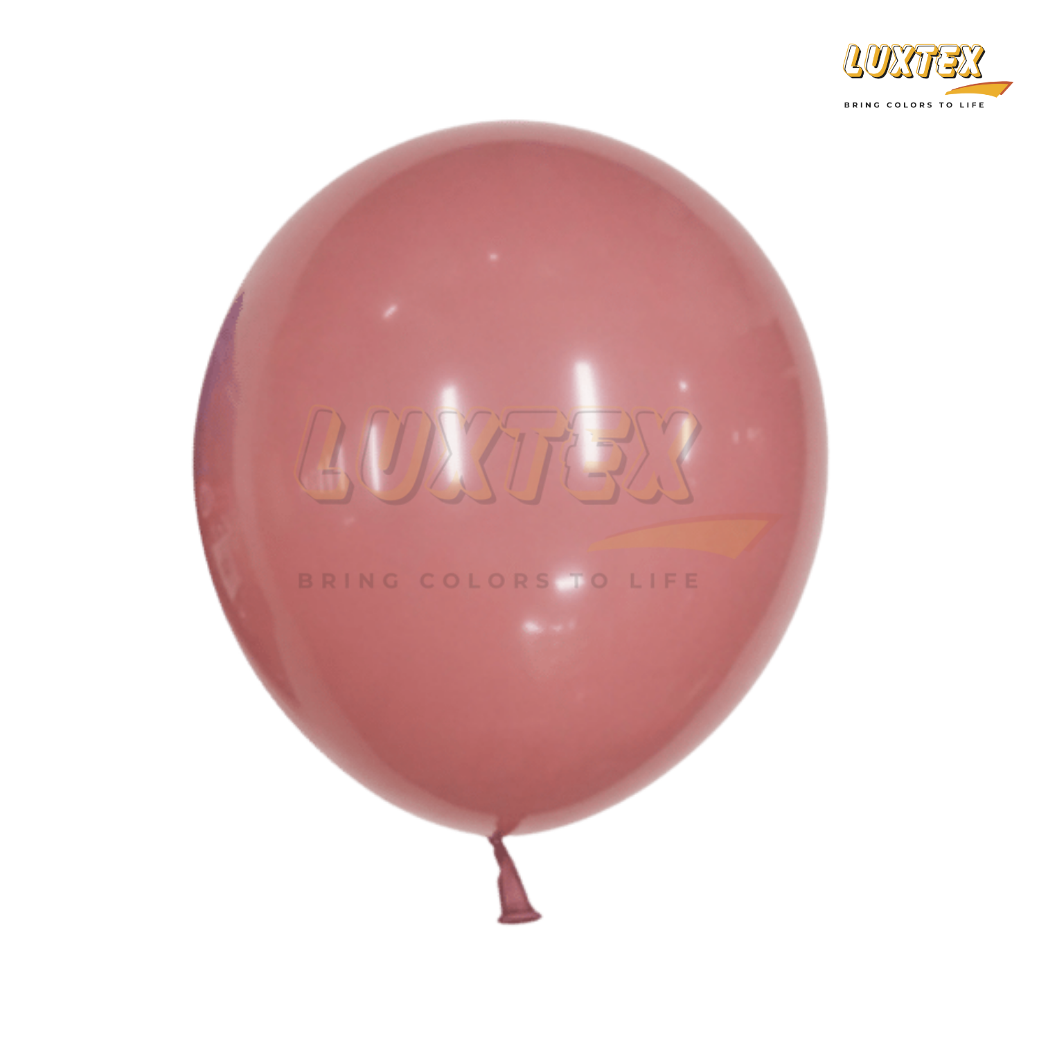 Luxtex 12 Inch Matte Latex Balloons, Rosewood