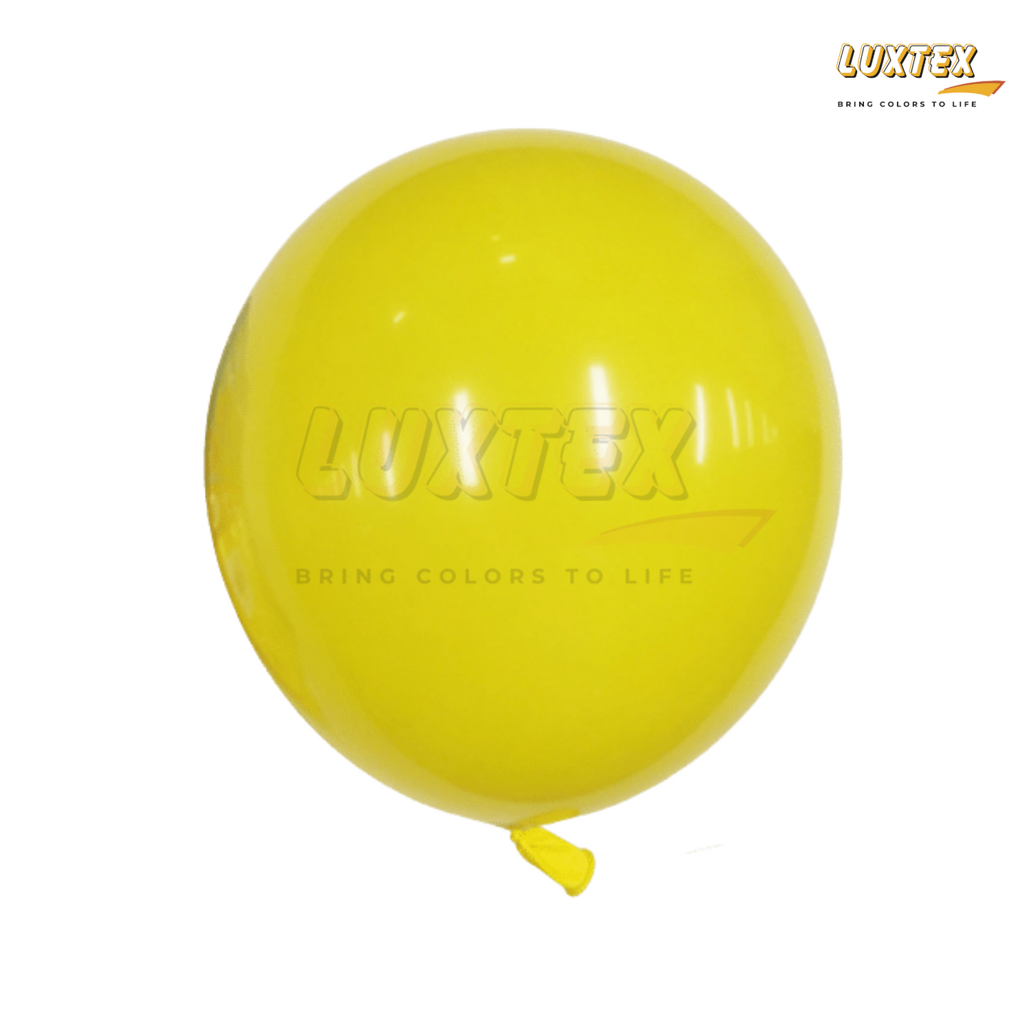 Luxtex 5 Inch Matte Latex Balloons, Yellow