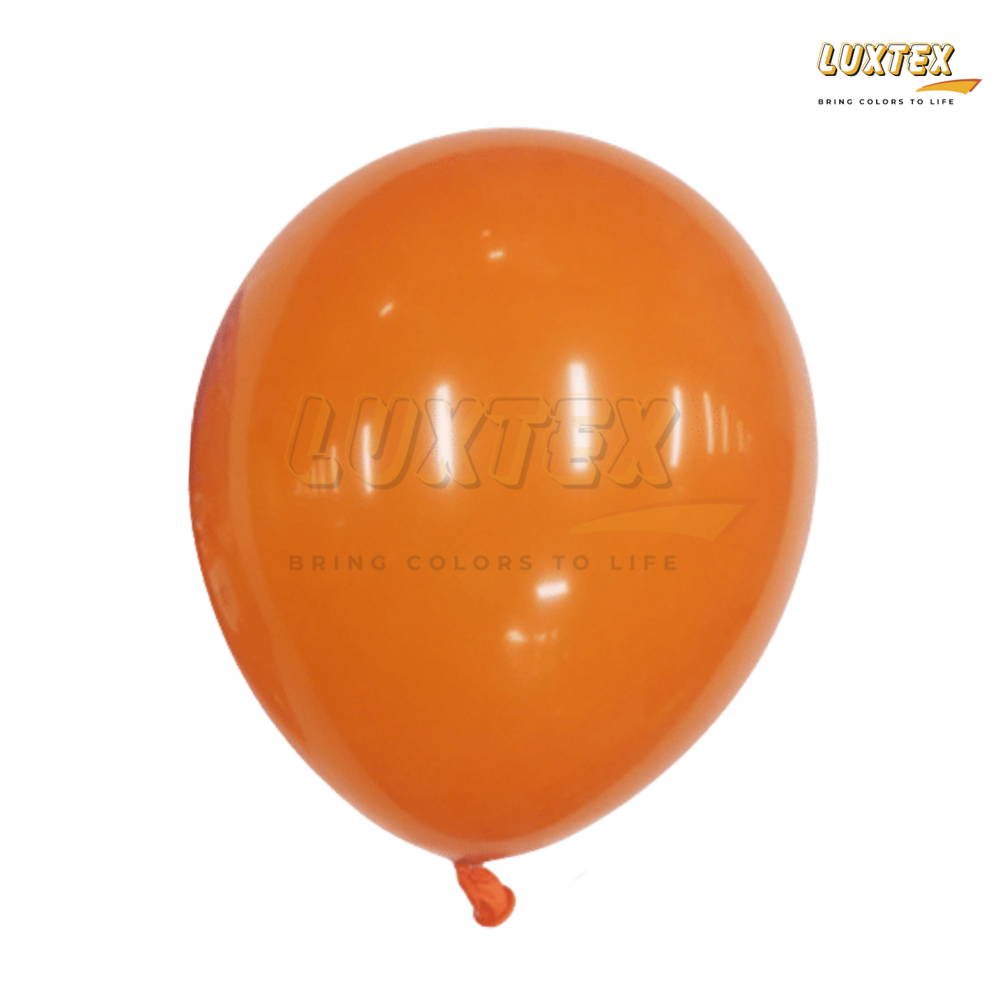 Luxtex 5 Inch Matte Latex Balloons, Orange