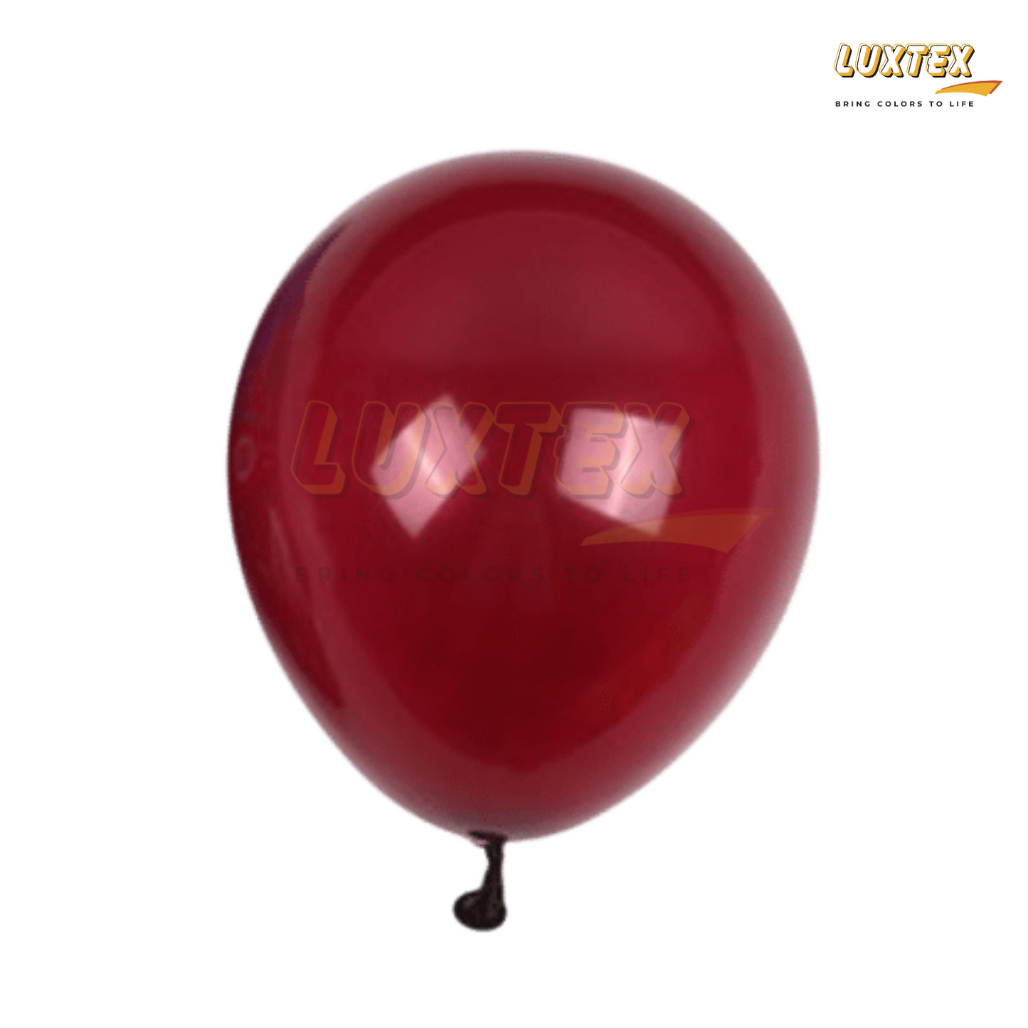 Luxtex 12 Inch Matte Latex Balloons, Burgundy