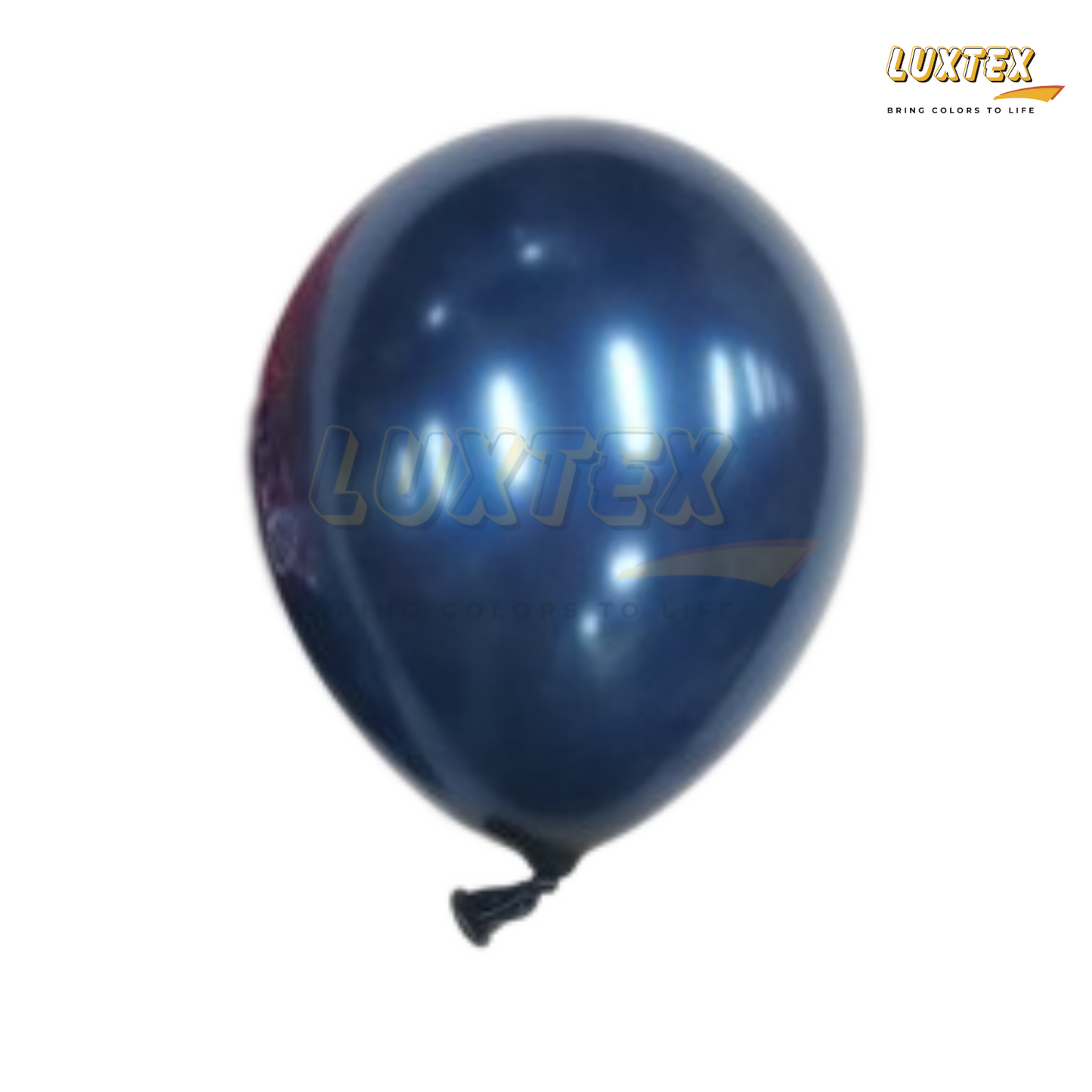 Luxtex 5 Inch Metallic Latex Balloons, Metallic Navy Blue