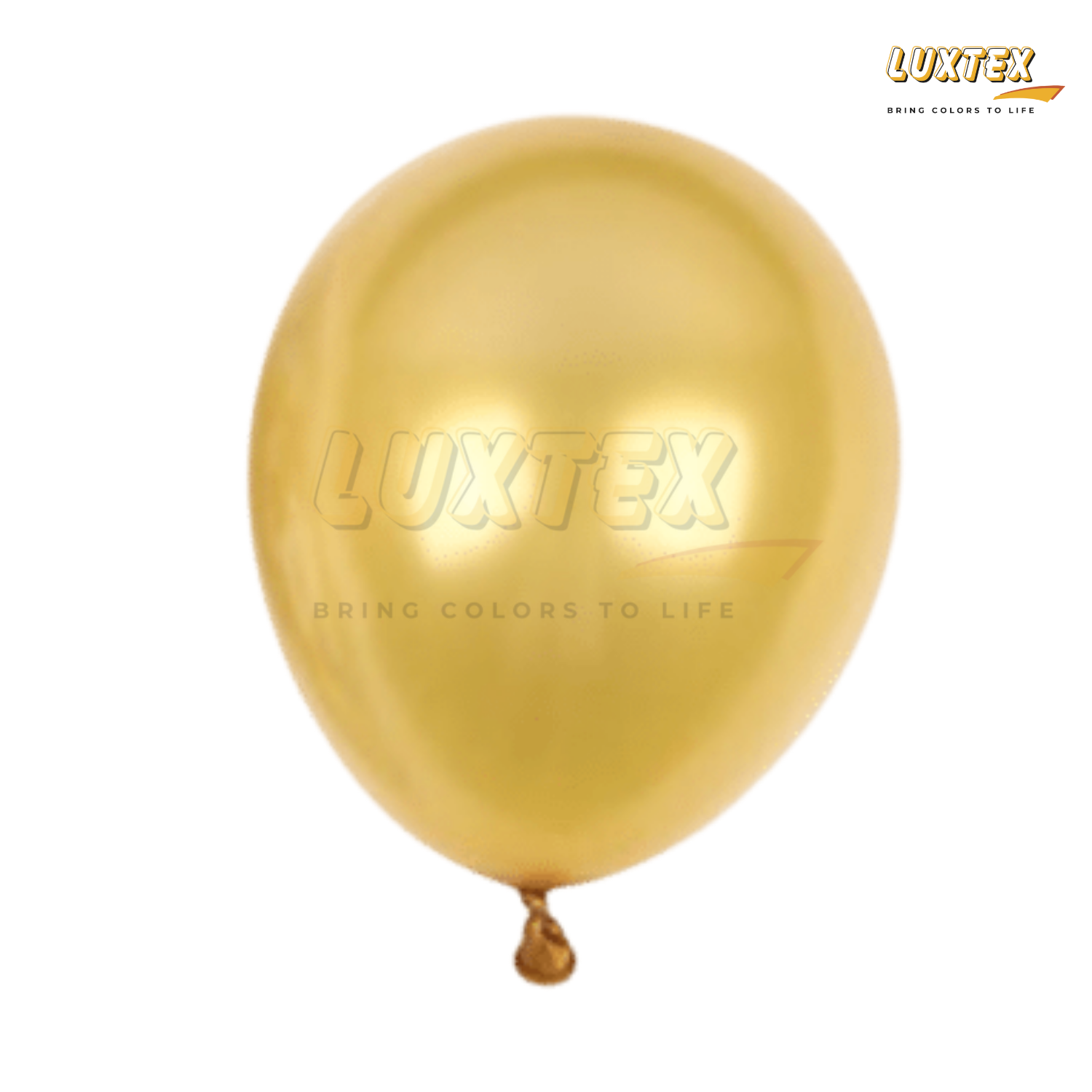 Luxtex 5 Inch Metallic Latex Balloons, Metallic Gold