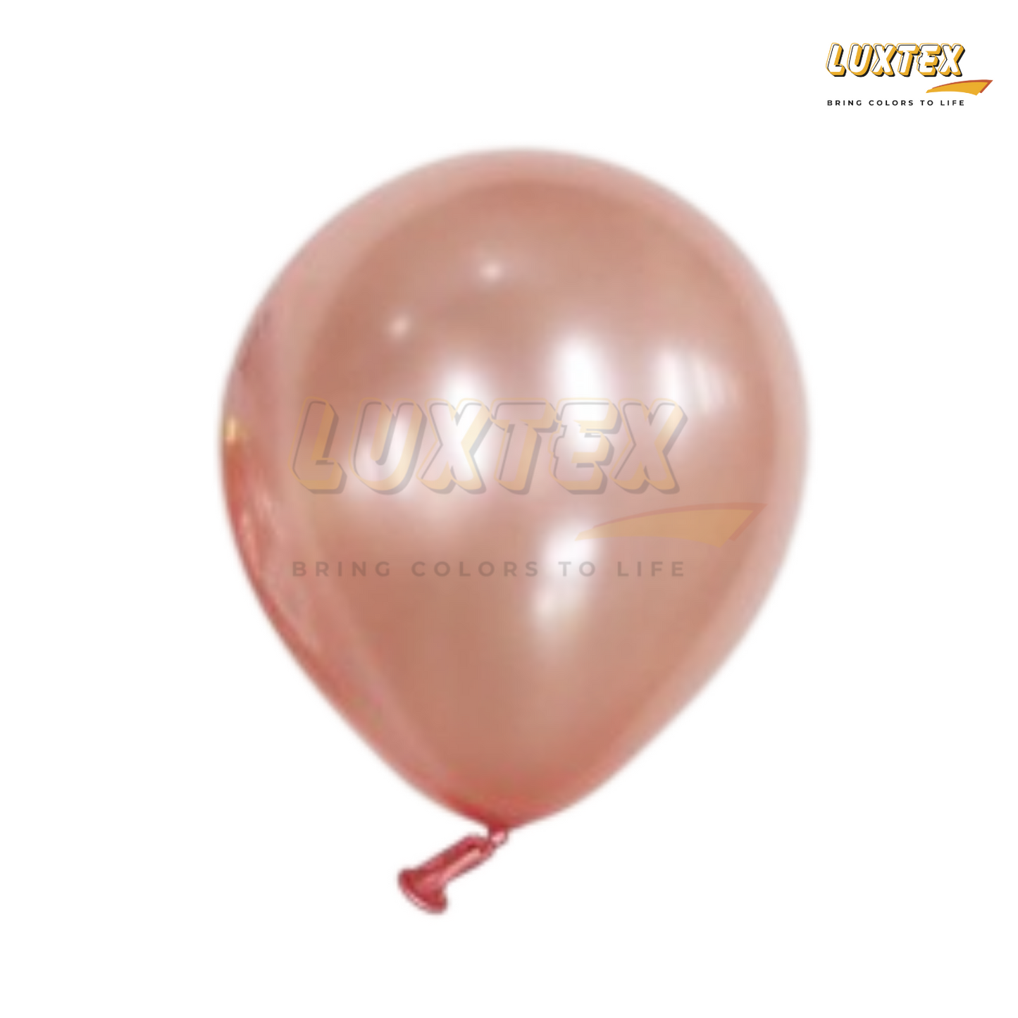 Luxtex 12 Inch Metallic Latex Balloons, Metallic Champagne