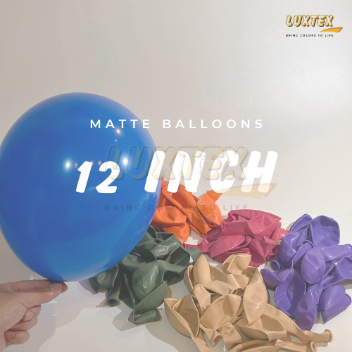 Luxtex 12 Inch Matte Latex Balloons, Wallpaper