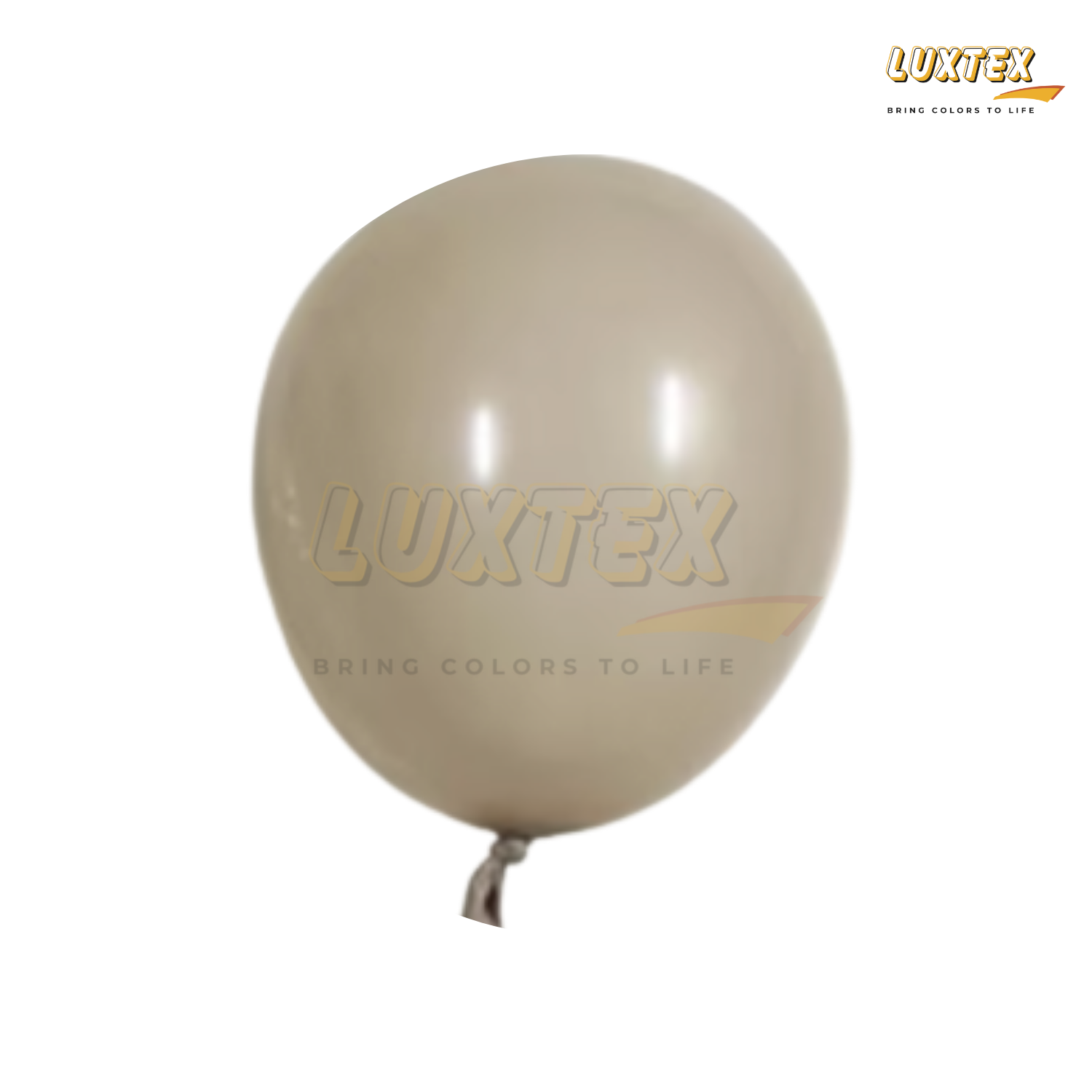 Luxtex 12 Inch Retro Latex Balloons, Sand White