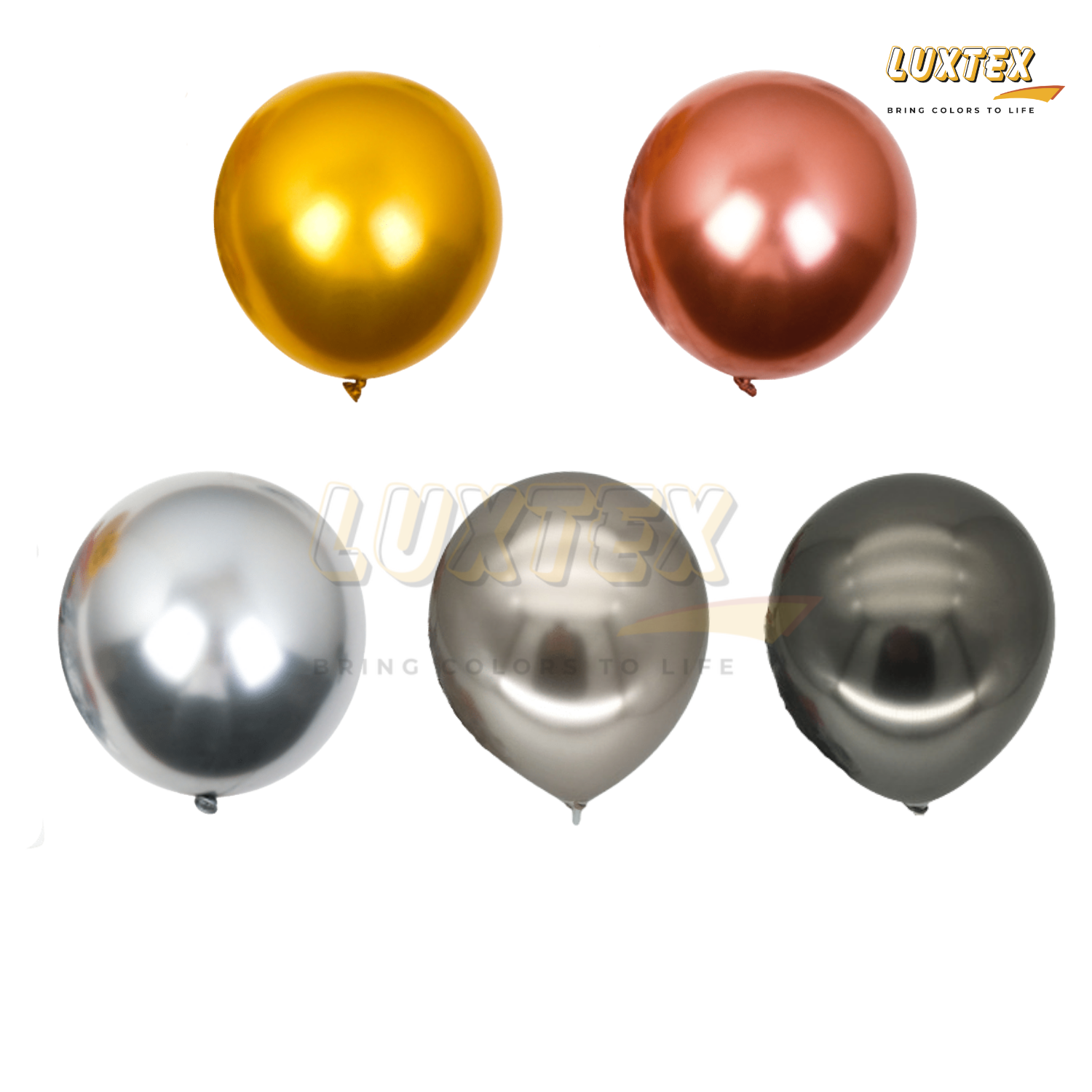 Luxtex 5 Inch Chrome Latex Balloons, Wallpaper