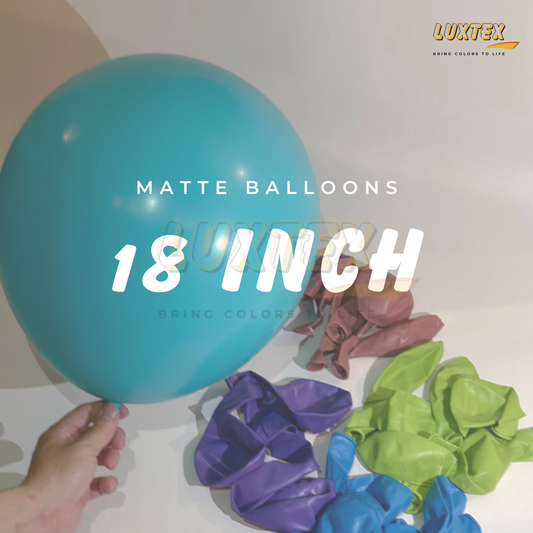 Luxtex 18 Inch High Quality Matte Latex Balloon