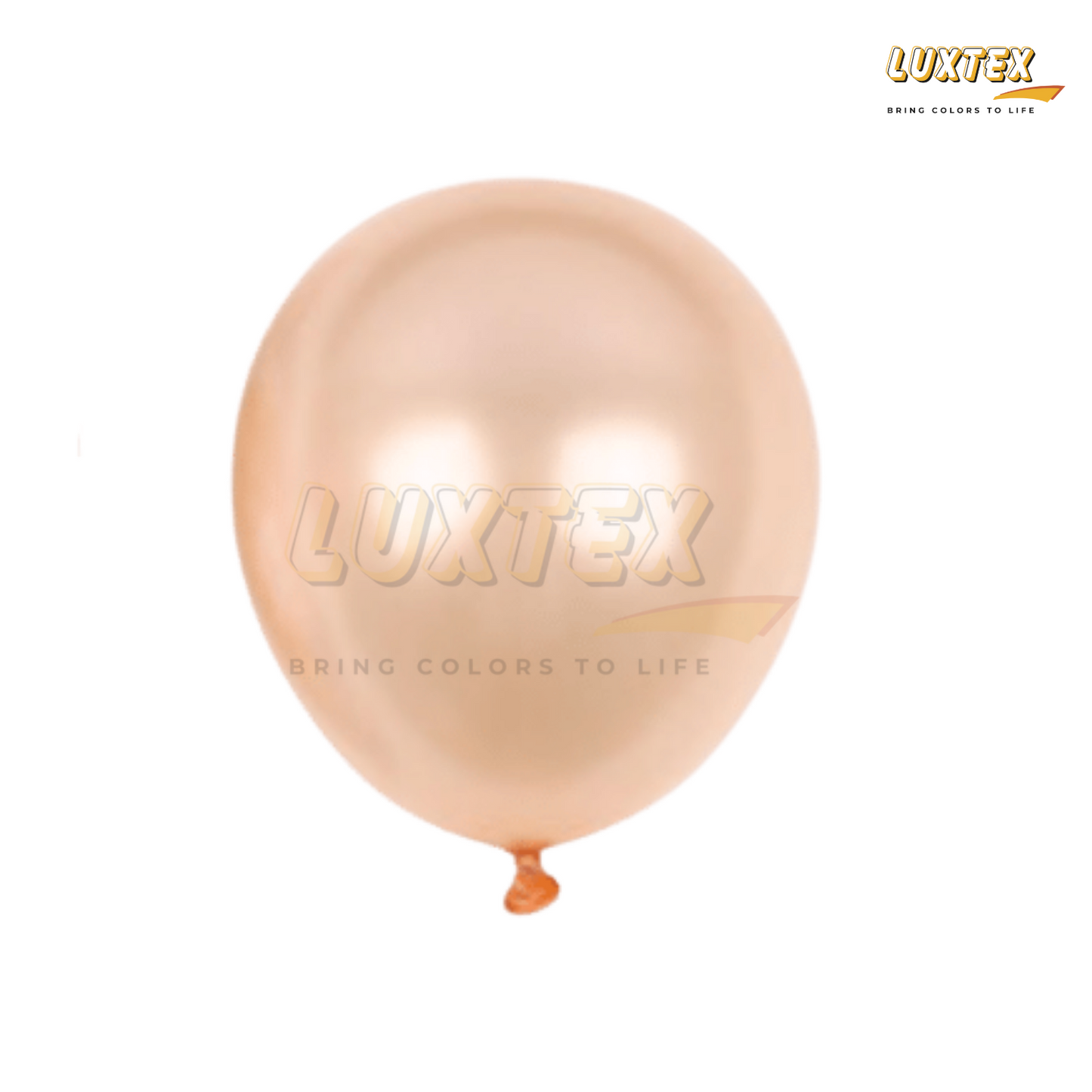 Luxtex 5 Inch Metallic Latex Balloons, Metallic Champagne