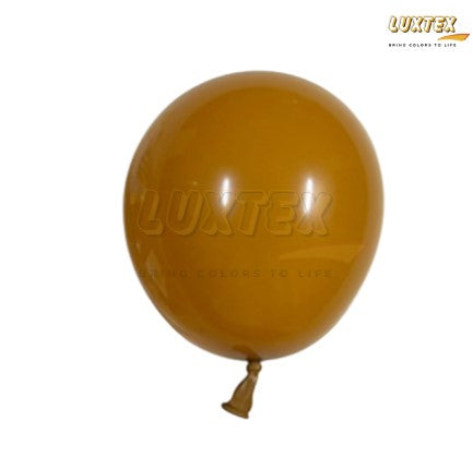 Luxtex 5 Inch Macaron Latex Balloons, Caramel