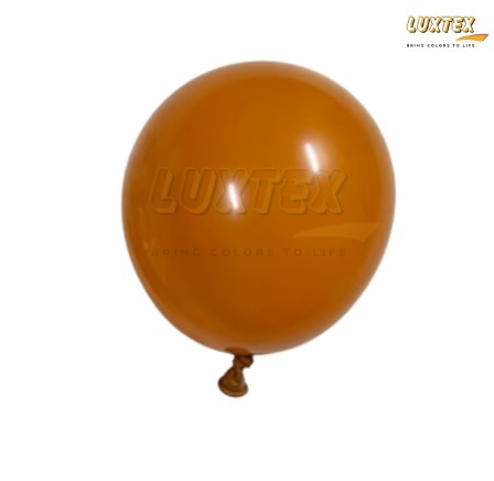 Luxtex 5 Inch Macaron Latex Balloons, Caramel Orange