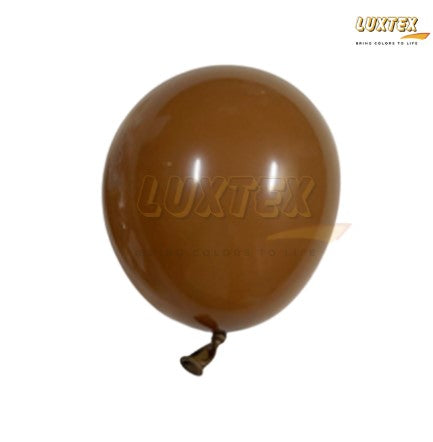 Luxtex 5 Inch Macaron Latex Balloons, Light Coffee