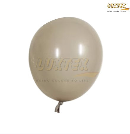 Luxtex 5 Inch Retro Latex Balloons, Sand White