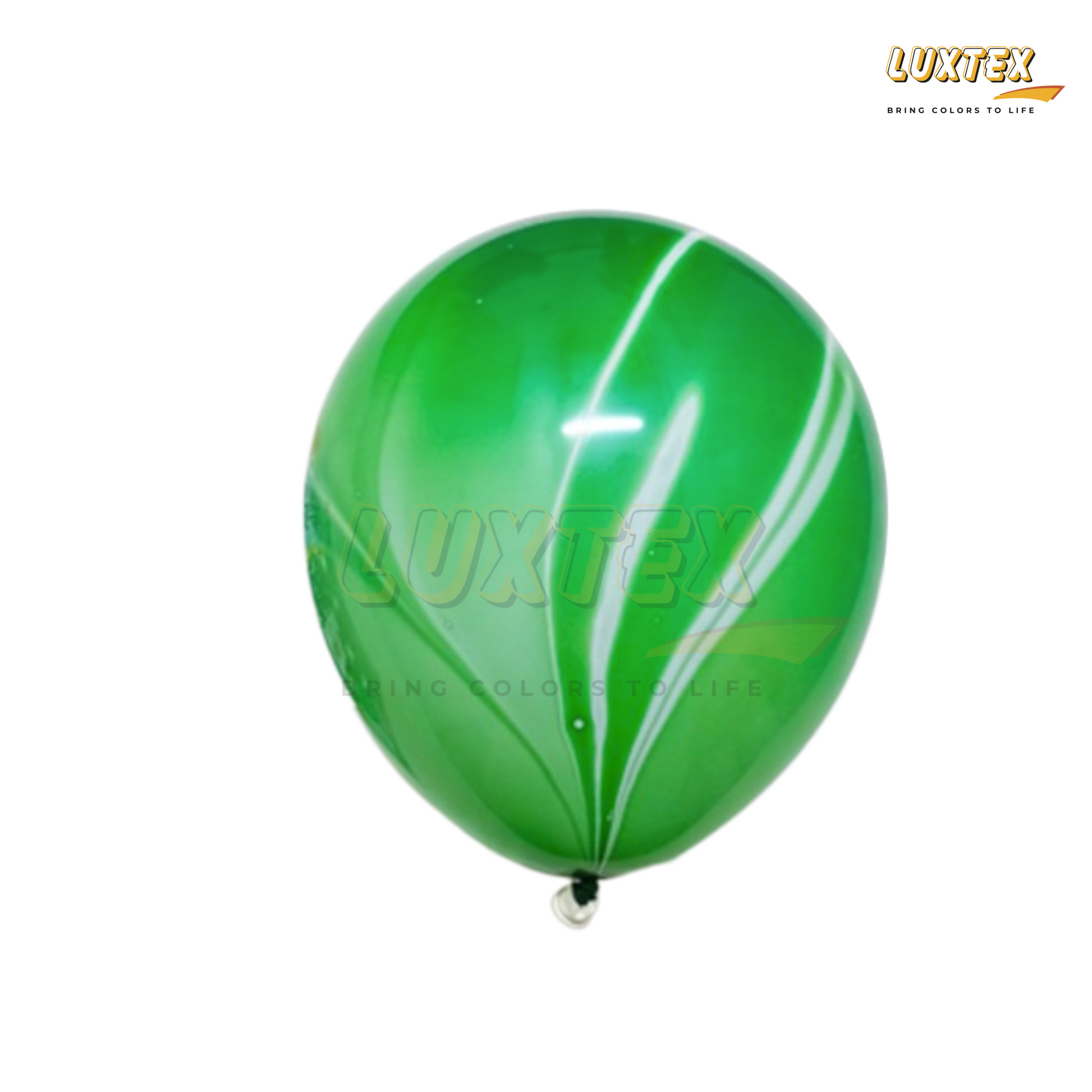 Luxtex 12 Inch Marble Latex Balloons, Green