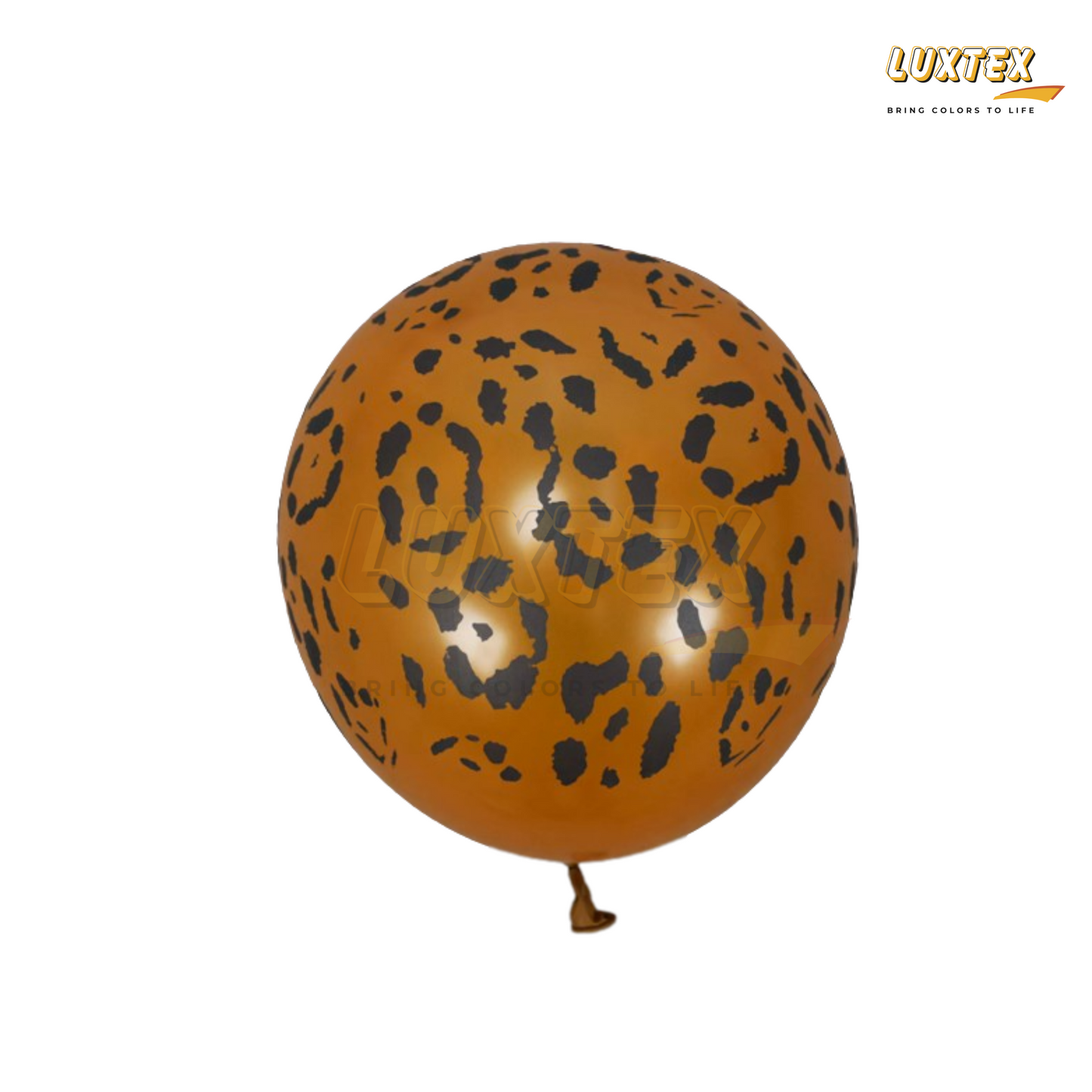 Luxtex 12 Inch Animal Prints Latex Balloons, Dark Gold Leopard