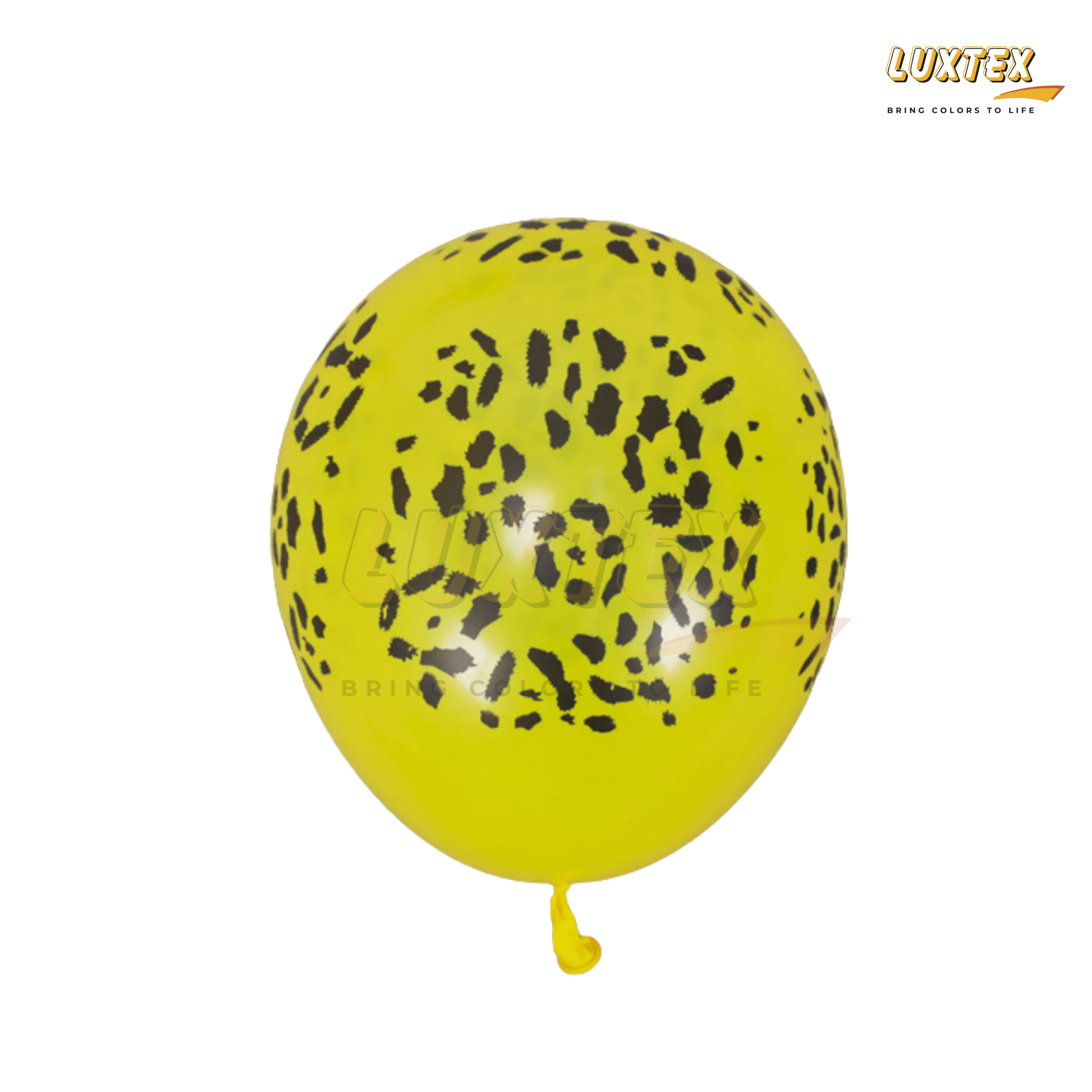 Luxtex 12 Inch Animal Prints Latex Balloons, Yellow Leopard