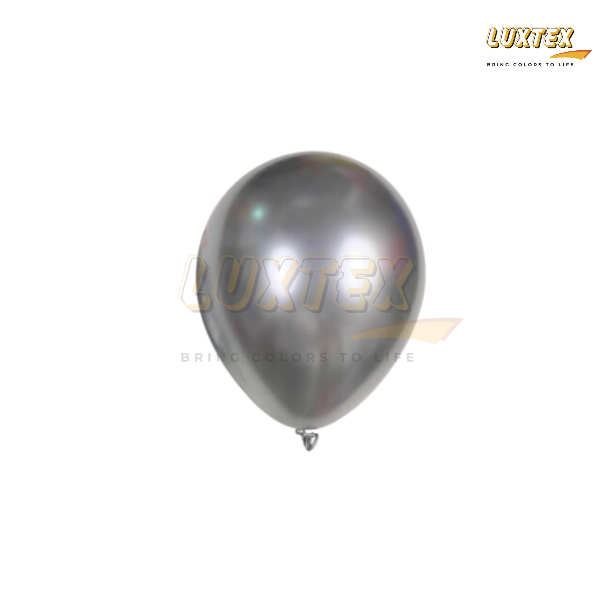 Luxtex 36 Inch Premium Chrome Latex Balloons, Silver