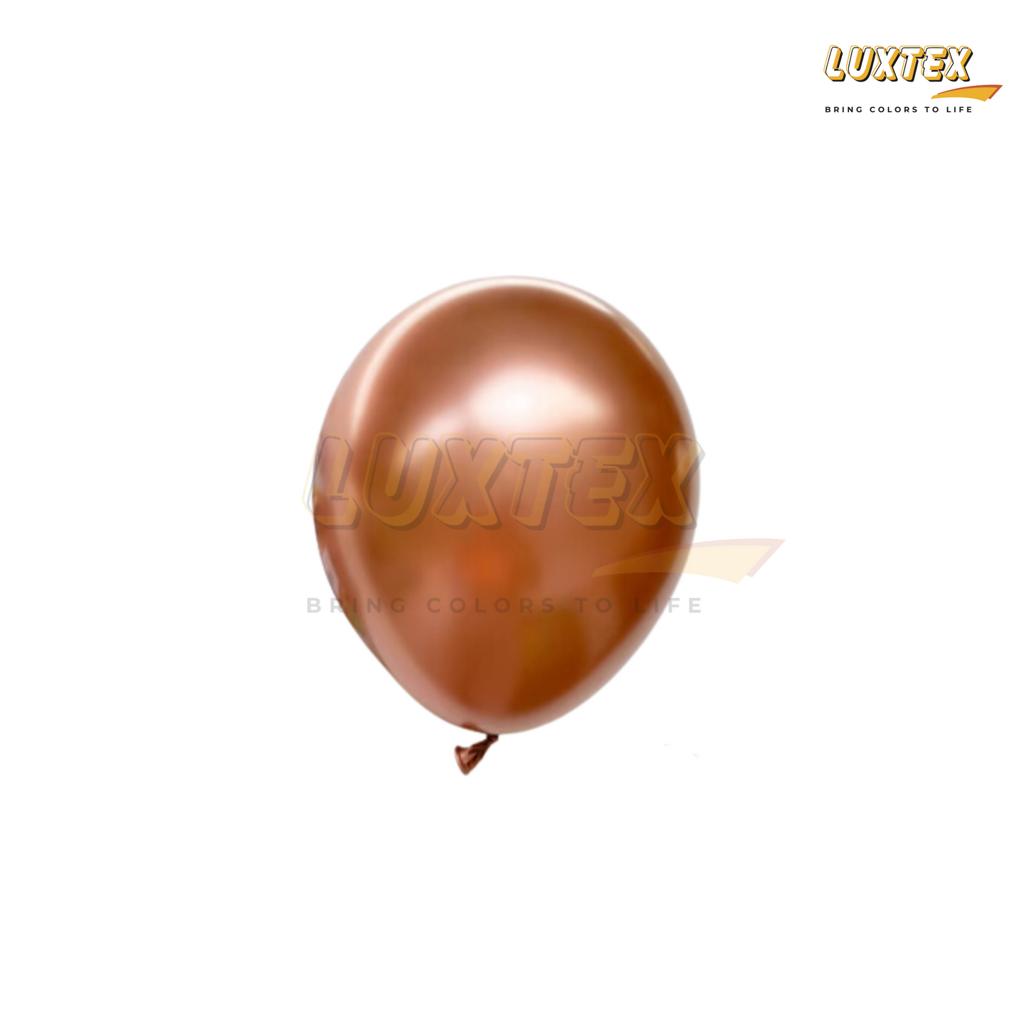 Luxtex 12 Inch Premium Chrome Latex Balloons, Rose Gold