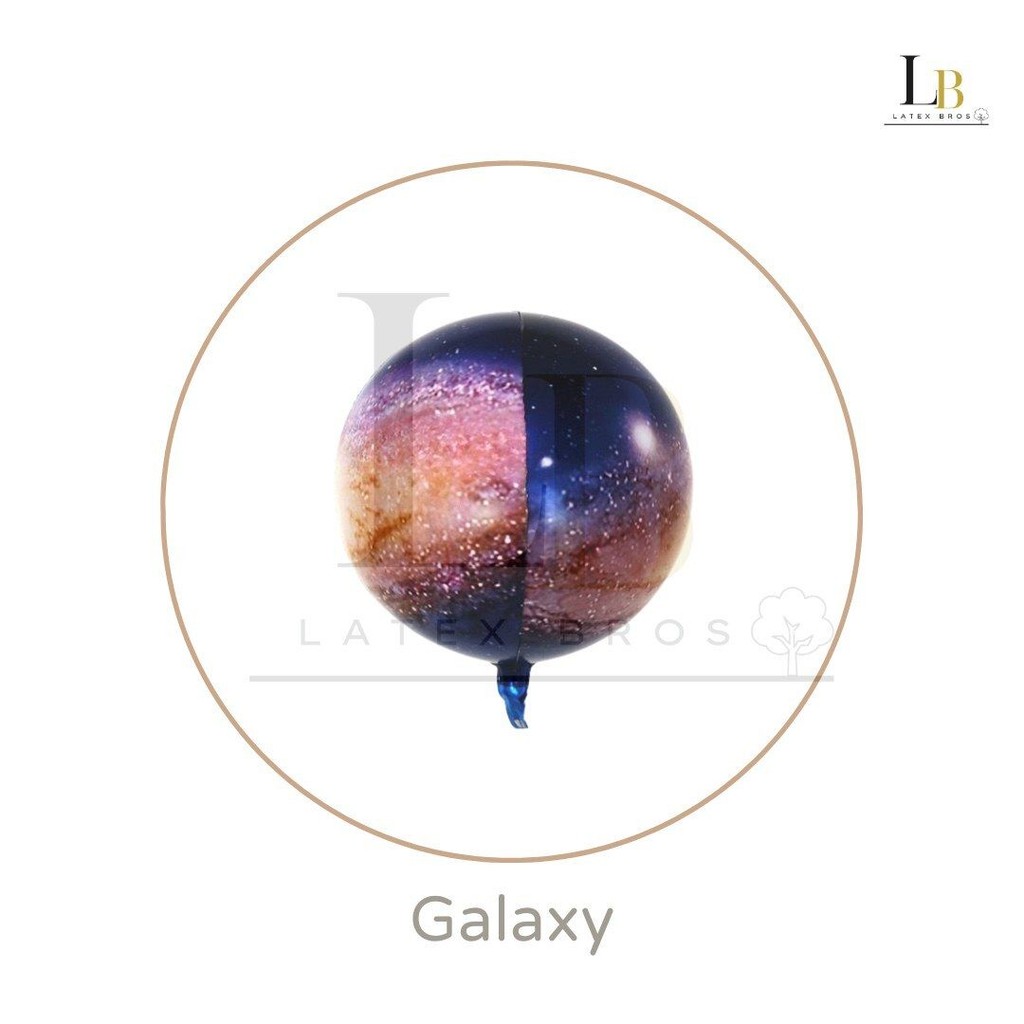 22 Inch Orbz Galaxy Print Foil Balloon - Image 7