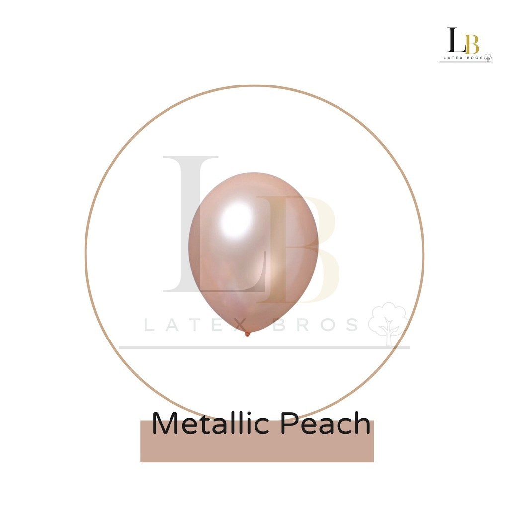 12 Inch High Quality 3.2g Metallic Latex Balloon (10 pieces/pack) - Image 9