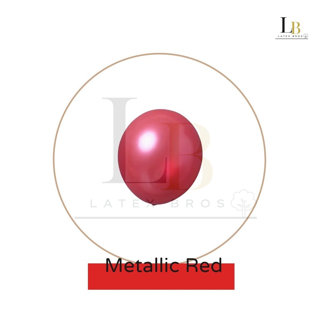 12 Inch High Quality 3.2g Metallic Latex Balloon (10 pieces/pack) - Image 15