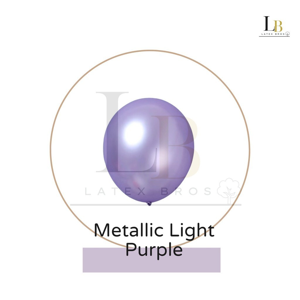 12 Inch High Quality 3.2g Metallic Latex Balloon (10 pieces/pack) - Image 20