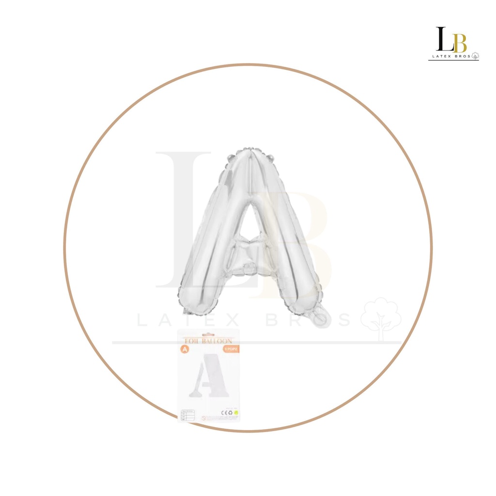 32 Inch Silver Foil Alphabet Balloon - Image 2