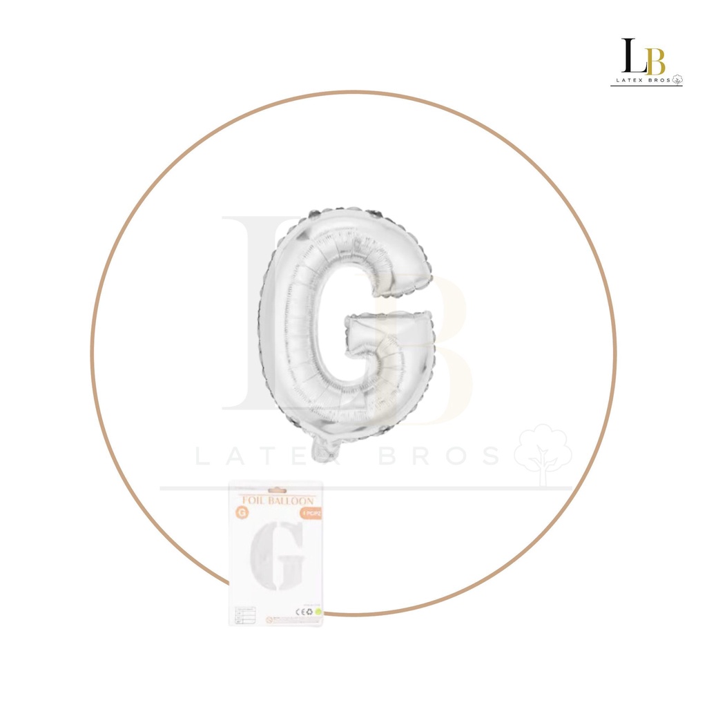 32 Inch Silver Foil Alphabet Balloon - Image 8
